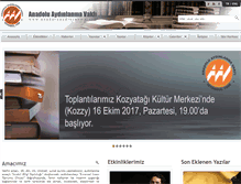 Tablet Screenshot of anadoluaydinlanma.org